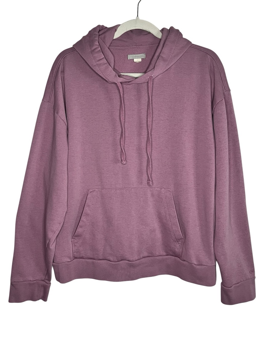 Outerknown Hightide Hoodie Mauve Purple Organic Cotton Pullover Sweatshirt Large - Picture 2 of 8